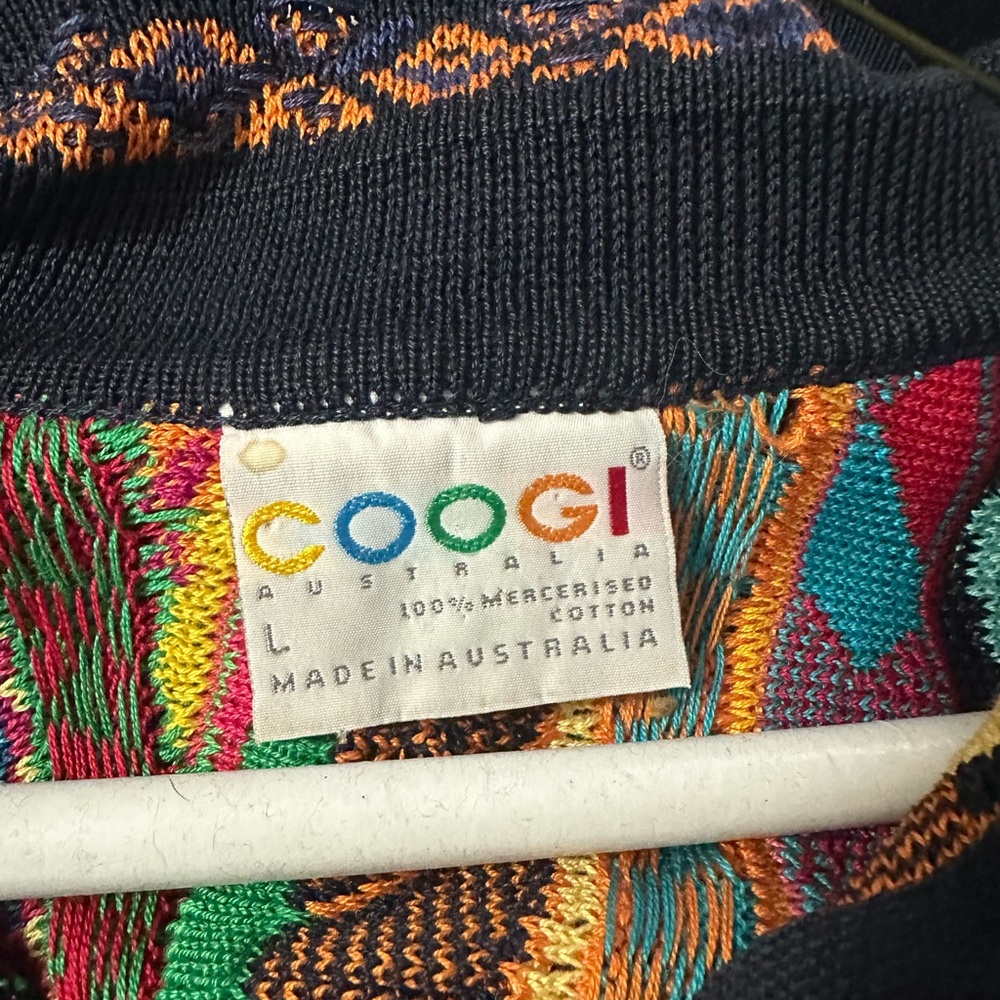 COOGI Colorful Knitwear with Blue and Orange